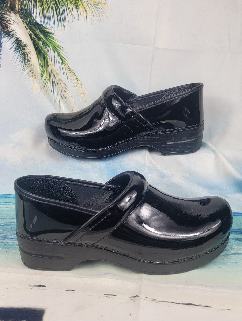 Black Patent Dansko Womens 42 Wide 11.5-12
